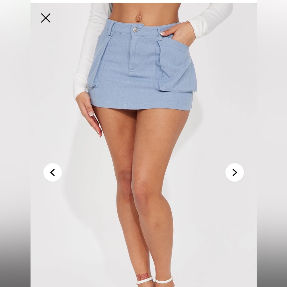 Brand NEW with tags Light Blue Mini Skirt